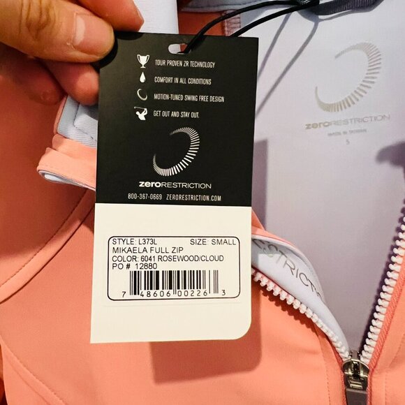 Zero Restriction Women's Rosewood / Cloud Z500 Mikaela Jacket Size Small - Picture 4 of 5